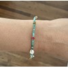 Seashell and Turquoise Bracelet, Anklet, or Necklace also in Sterling
