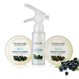 UnKnown Makisaki Asai Hair Clinic System 3 types, 40ml each, kit product M01+M02+M03, 40ml each / 마키사키 아사이 헤어 클리닉 시스템 3종 각 40ml 키트제품 M01+M02+M03 각 40ml