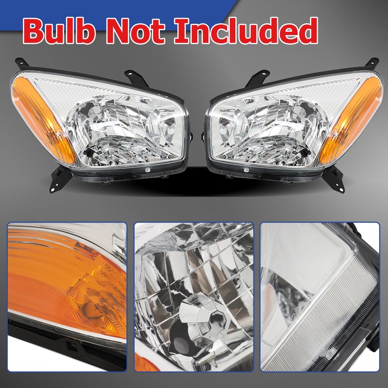 Thomletha Replacement for Rav4 RAV-4 2001-2003 Headlight Assembly Projector Left
