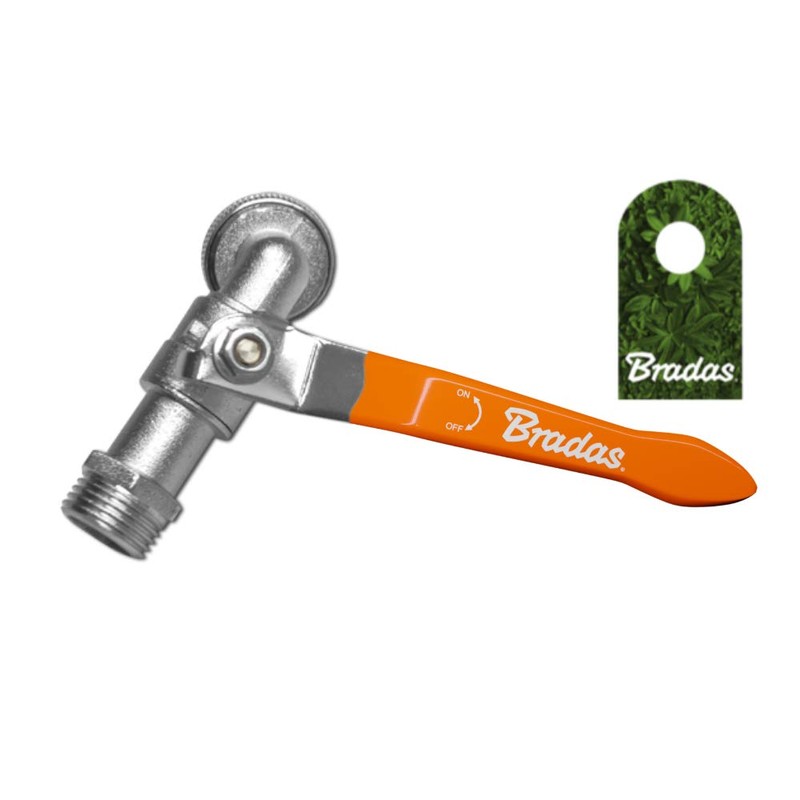 Outlet Valve with Ball Valve, Male Thread 1/2 Inch