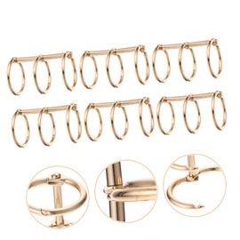 Tofficu 24pcs Alloy Binder Rings for Loose Leaf Binding and Flexible Book Accessories for Organizing Notebooks Planners and DIY Projects