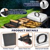 Joyfair Basting Cover with Grill Press, 13 Inch Rectangular Cheese