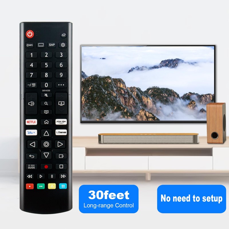 AKB76037601 Universal Remote Control Replacement Compatible for LG Smart TV,