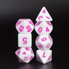 Rose Letter Dice DND RPG Polyhedral Dice Set Fit Dungeons