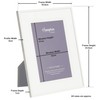 Hampton Frames MARBELLA 5x7 (13x18cm) White Elegant Photo Frame with