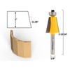 YONICO Router Bits Bevel Edge Forming 11.25 Degree 1/4-Inch Shank
