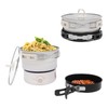 Portable Electric Hot Pot with Foldable Handles, Non-stick Frying Pan,