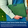 Courtyard Connect Large Canvas Military Green Garden Waste Bag with