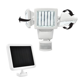 Sunforce 82153 Solar Motion-activated Triple Head 150-led Light, 1000 Lumen