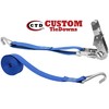 CustomTieDowns 1.5 Inch x 15 Foot Stainless Steel Ratchet Strap,