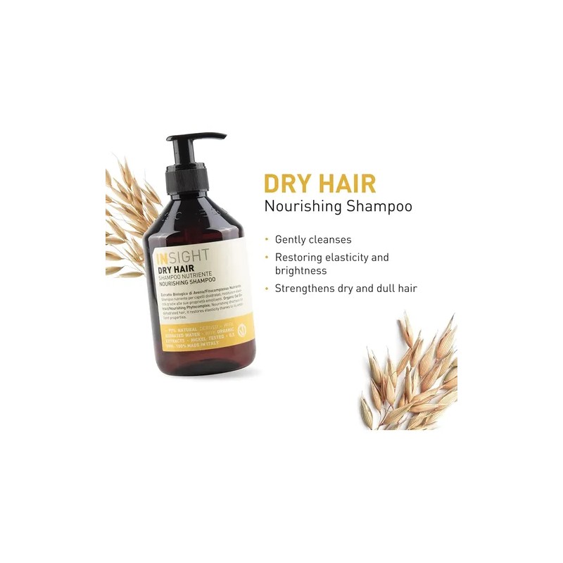 Champú Nutritivo Insight Clean Beauty Para Cabello Seco Con