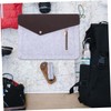 SHOWERORO Gray Laptop Sleeve Bag with Zipper Pocket Multi Function