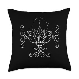 Yoga Anti Stress Gift-shop Unalome Throw Pillow, 18x18, Multicolor