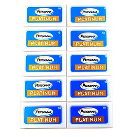 Personna Platinum Razor Blades 100 Razor Blades for Safety Razor