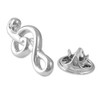 Music brooch treble clef brooch pin pin 2 piece set,