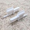 ULEIVA 1 Pair of End Piece White Roller Blind Replacement