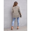 CRAZY GRID Womens Casual Blazer Long Sleeve Business Suit Jacket