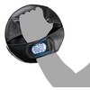 BAY Leather-PU Round Plate Pads Black/White Hand Pads Pack of