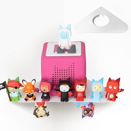 SAELICH Heart Storage Display Shelf for Tonies Shelf, for Tonie Figure - Metal Floating Shelves, Kid's Room Decorations and Gifts