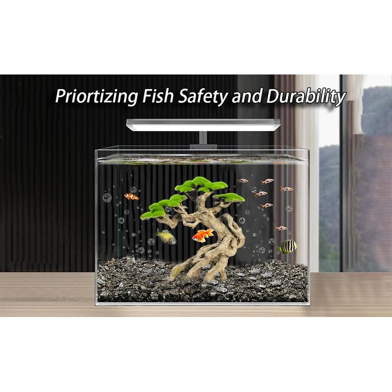 Novelsite Fish Tank Decoration- Cliff Bonsai Trees with Faux Moss-