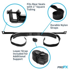 PROFX Golf Club Bag Attachment for Golf Cart Rear Flip Seat Kits with 1" Square Tubing | Compatible with EZGO, Club Car, Yamaha Golf Carts