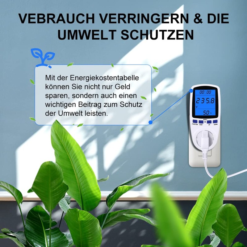 Piashow Electricity Meter for Balcony Power Plant, Pack of 2