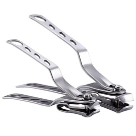 Ipetboom Stainless Steel Nail Clippers Cuticle Nippers 2 Rotating Nail Cutters Manicure Tools for Home Travel