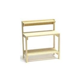 Melody Dollhouse Potting Bench Miniature Tool Shed Garden Greenhouse Furniture