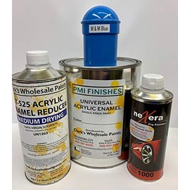 PMI Acrylic Enamel Single Stage Paint Kit (Gallon Kit, M & M Blue)