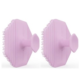 Limpiador facial, cepillo de silicona para mujeres y hombres, cepillo de limpieza facial manual de silicona, adecuado para todo tipo de piel, cepillo de limpieza exfoliante facial (rosa y rosa)