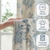 jinchan Linen Floral Curtains for Living Room, 96 Inches Long