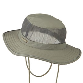 e4Hats.com Big Size Talson UV Mesh Bucket Hat - Grey 2XL-3XL