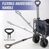 Rengue Collapsible Wagon Carts with Table Foldable,300Lbs Capacity 43" Extra
