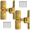 Jiavlyx Pack of 2 Small Sliding Door Lock, 90/180° Sliding