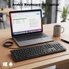 MIKUSO Arabic English Keyboard,Wired Keyboard Not Fading Bilingual Letters