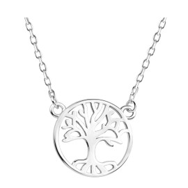 Sofia Milani - Women's Necklace 925 Silver Tree Circle Pendant, Sterling Silver