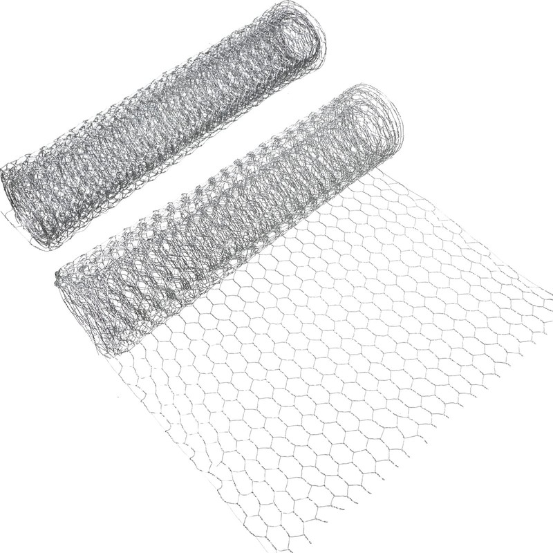 SATINIOR 2 Sheets Chicken Wire Net for Craft Work, Galvanized