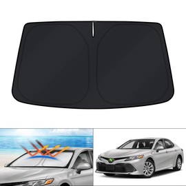 KUST - Parasol de parabrisas plegable para Toyota Camry 2018-2023 2024 bloquea los rayos UV y mantiene tu coche fresco