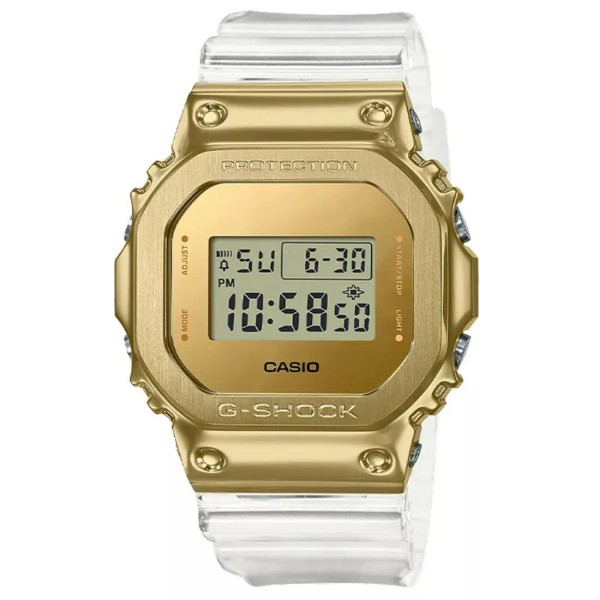 Casio New Casio G-Shock Yellow PVD LTD Transparent Strap Series