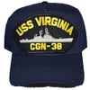 EC USS Virginia CGN-38 HAT - Navy Blue - Veteran