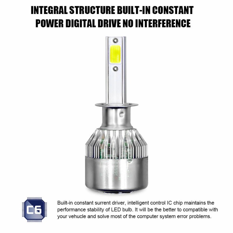SHENKENUO 4x H1 8000K Super Bright Ice Blue 10000LM LED