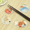 Aderia S-6287 Medeta Mono Chopsticks Rest, Set of 4 Patterns,