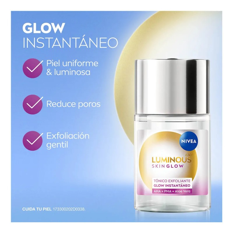 Nivea Tnico Exfoliante Skin Glow Instantneo 100ml Todo Tipo De
