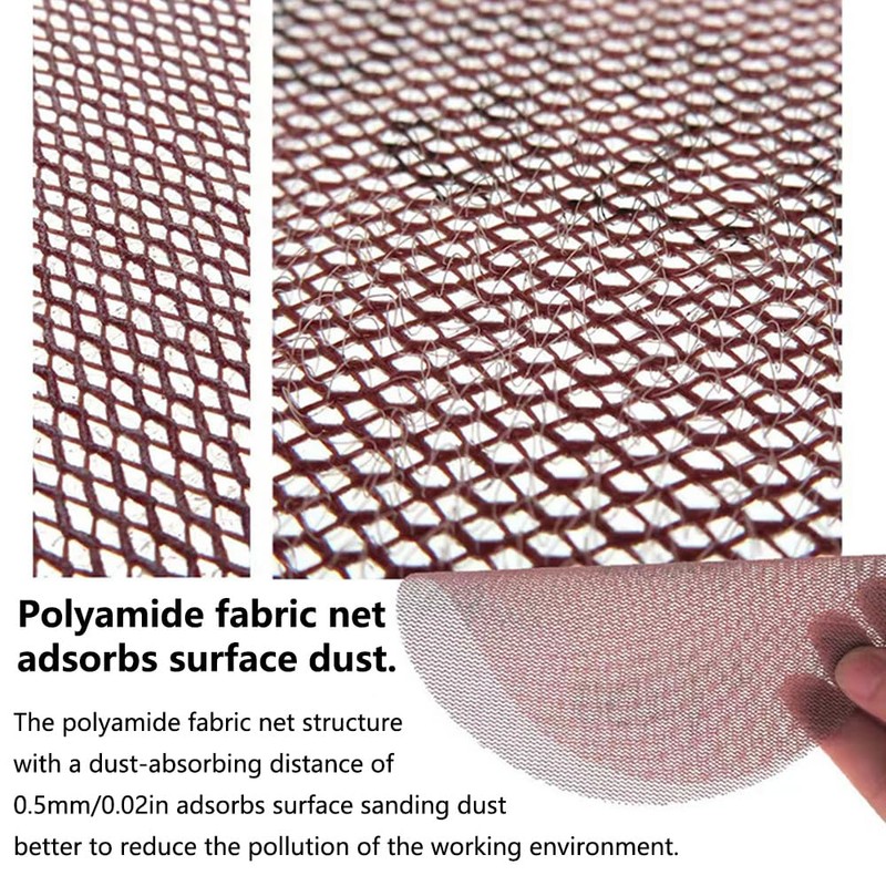 Pack of 30 Sanding Discs, Mesh Velcro Sanding Discs, Diameter