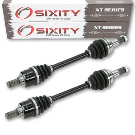 Sixity 2009 for Yamaha 550 Grizzly 4X4 Rear Left Right Axles XT Pair Back Driver Passenger YFM5FGPSEY EPS YFM5FGPHY EPS YFM5FGPYL EPS YFM5FGPYGR EPS YFM5FGPYB EPS YFM5FGHY YFM5FGYL Complete Side