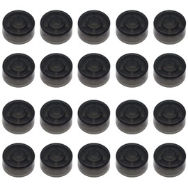 Jiayouy Guitar Effect Pedal Footswitch Toppers Foot Nail Cap Protection Cap for Guitar Effect Pedal Protection Cap 20PCS/Set (Black)
