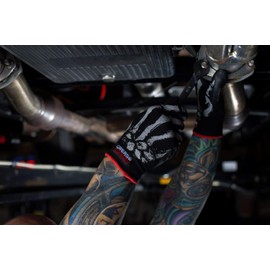Grease Monkey Bone Series Foam Nitrile Mechanic Gloves with Grip