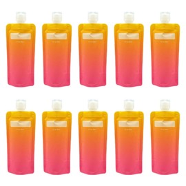 perfeclan Flüssigverpackungsbeutel -Reisebeutel für Flüssigkeiten 90 ml und undcover Organisator für Flüssigkeitsbehälter für Shampoo, Orange