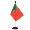 ANLEY Portugal Deluxe Desk Flag Set - 6x4 Inch Miniature