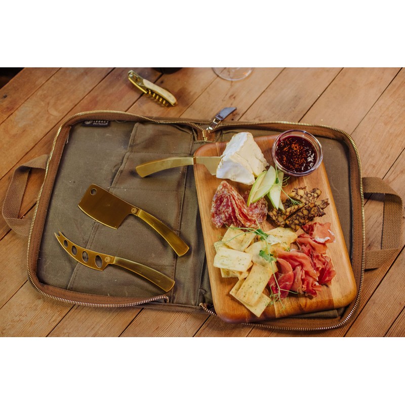 Monterey Travel Cheese Knife Set, (Khaki Green)